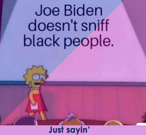 Biden does not sniff black ppl