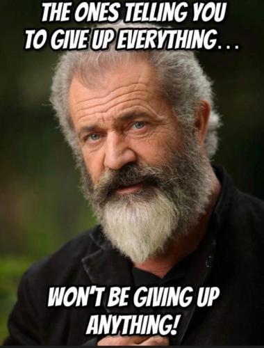 B giving up anything