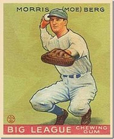 Moe Berg -- Baseball Trading Card
