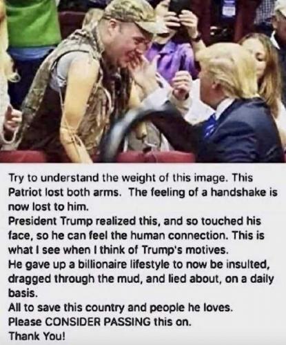 USA touched face