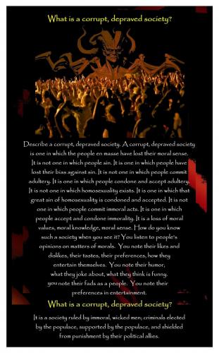 Corrupt Depraved Society