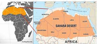 Sahara Desert, Map (BlowUp)