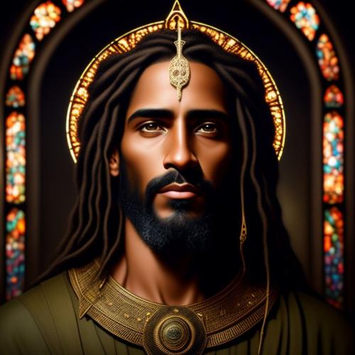 Olive skin toned Jesus