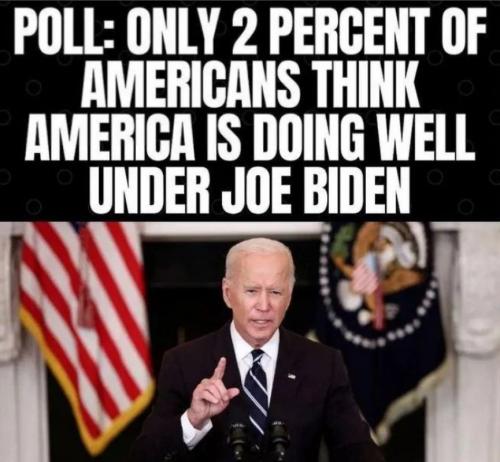 B Biden 2 percent