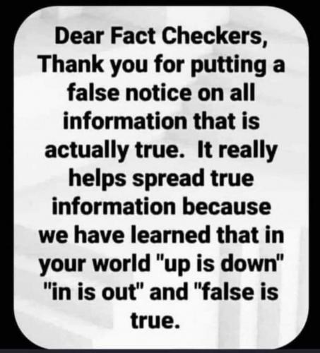 Dear fact checkers