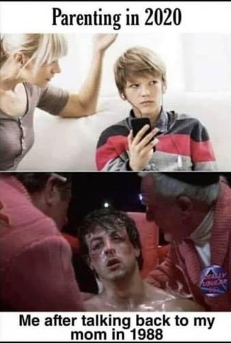 Parenting, Rocky -- 2020 vs. 1988