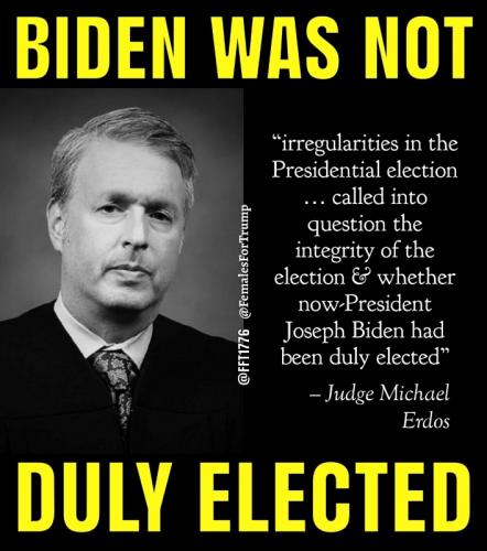 RO Biden not duly elected