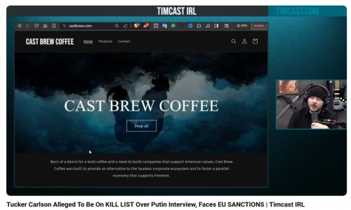 Screenshot 2024-02-07 at 17-07-14 Tucker Carlson Alleged To Be On KILL LIST Over Putin Interview Faces EU SANCTIONS Timcast IRL
