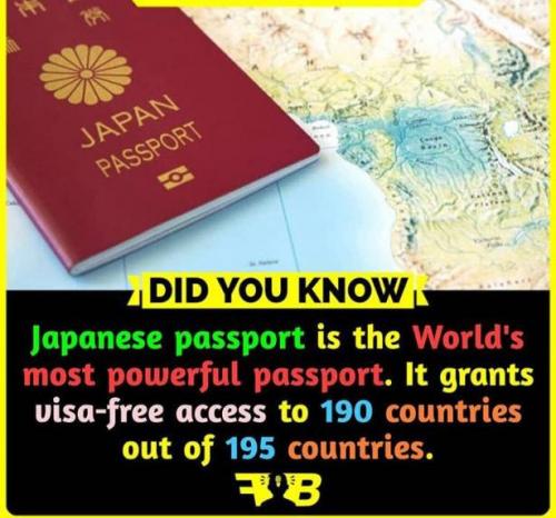 Japan, Passport -- #1 in the World