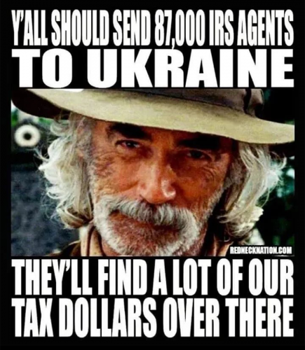 X IRS to Ukraine