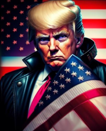 X Trump flag
