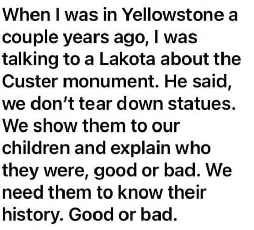 Monuments from a native perspective