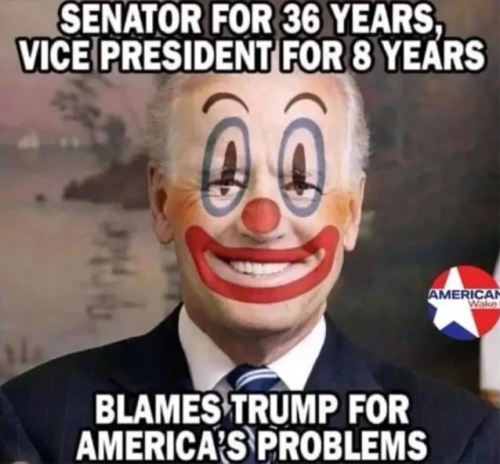 B blames Trump
