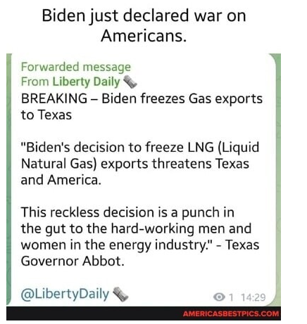 biden declaring war on americans