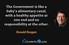 Ronald Reagan, Government --  Baby's Alimentary Canal