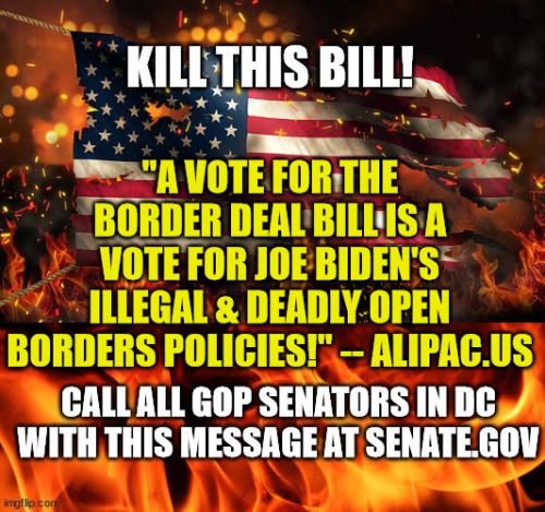 KillAnyBillDealingWithAllowingIllegalsIntoTheCountryPeriodALIPAC