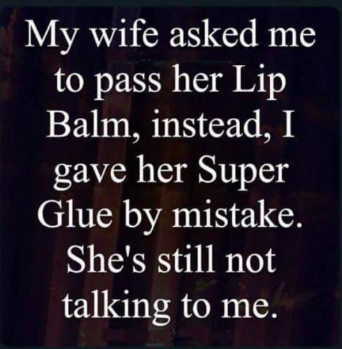 Lip balm - Or super glue