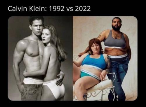 Calvin Klein -- 1992 vs. 2022