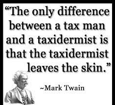 Mark Twain, Government, IRS -- Tax Man vs Taxidermist
