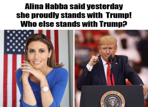 X stamds with Trump