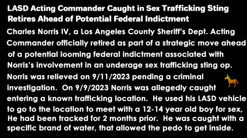 LASD Commander busted for pedo Jackass