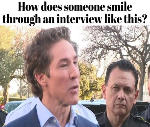 How does someone smile during an interview like this