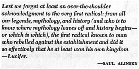Saul Alinsky Satan