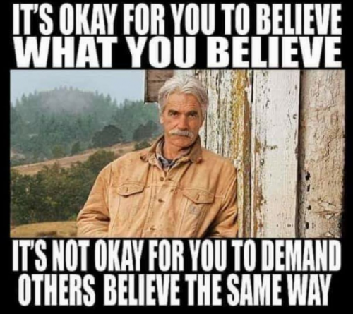 M Okay to believe