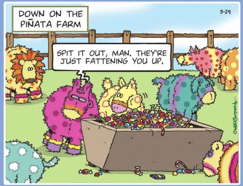 Piñata farm cartoon