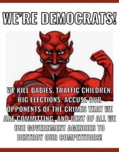 WE'RE DEMOCRATS    GETTR