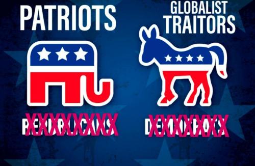 Democrats, Republicans, Donkey, Jackass -- Patriots vs Globalist Traitors Terrorists