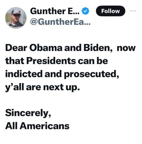 X Dear Obama and Biden