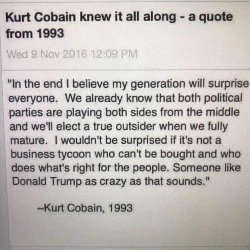 X Kurt Cobain quote