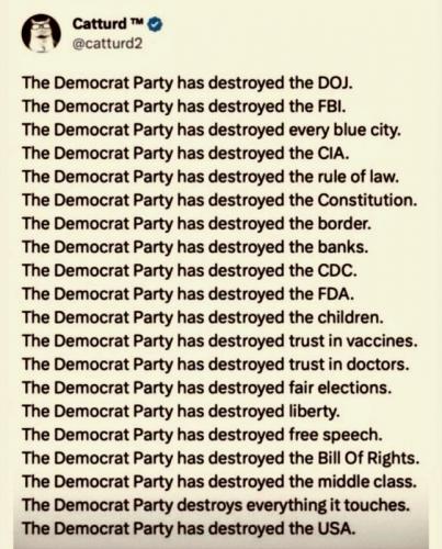 X Catturd Democrat party