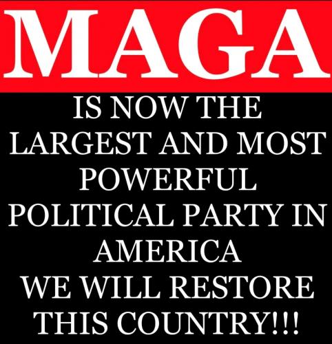 X MAGA largest powerful party