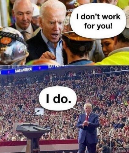 X I don't work for you