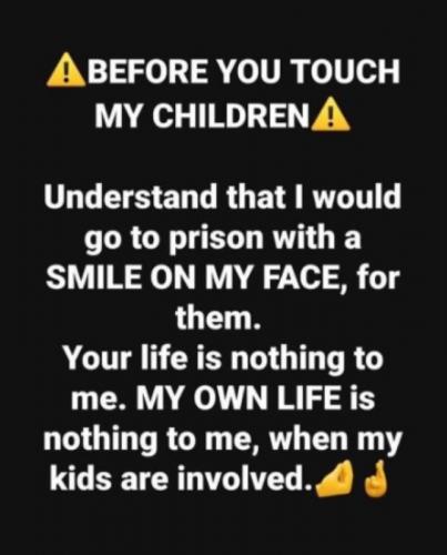 X touch my children