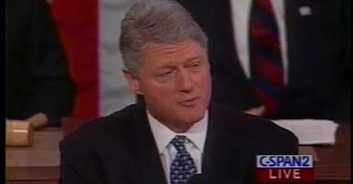 Bill Clinton, 1995 SOTU State of the Union Address, CSpan2 -- Illegal Immigration