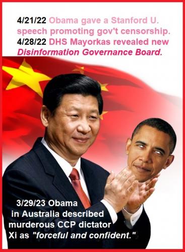 TOO CLOSE OBAMA + XI