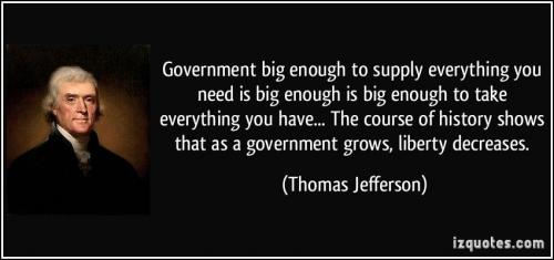 Thomas Jefferson -- Gov't Give and Take