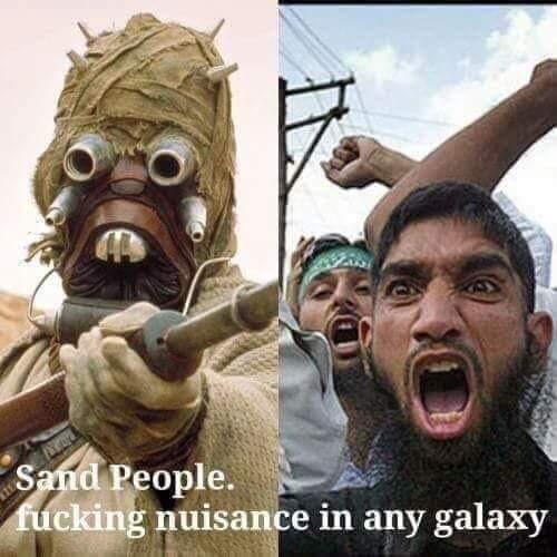 Muslim, Islam, Arab, Star Wars -- Sand People Bad in any Galaxy