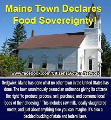Food -- Maine Food Sovereignty