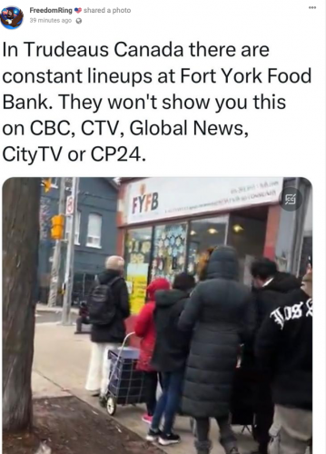 FJT - food stamps for Canadians while illegal aliens and refugees have it good