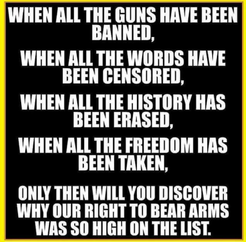 X When all the guns