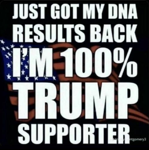 X 100% trump supporter