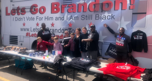 Let's Go Brandon -- Black Man Truck2