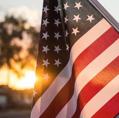 Flag - At sunset 3