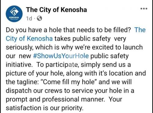 City of Kenosha public service message