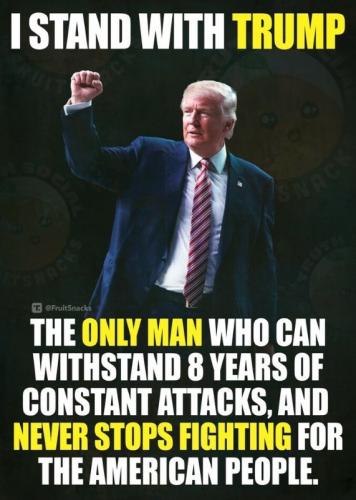 X stand with Trump