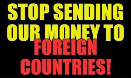 USA stop sending our money